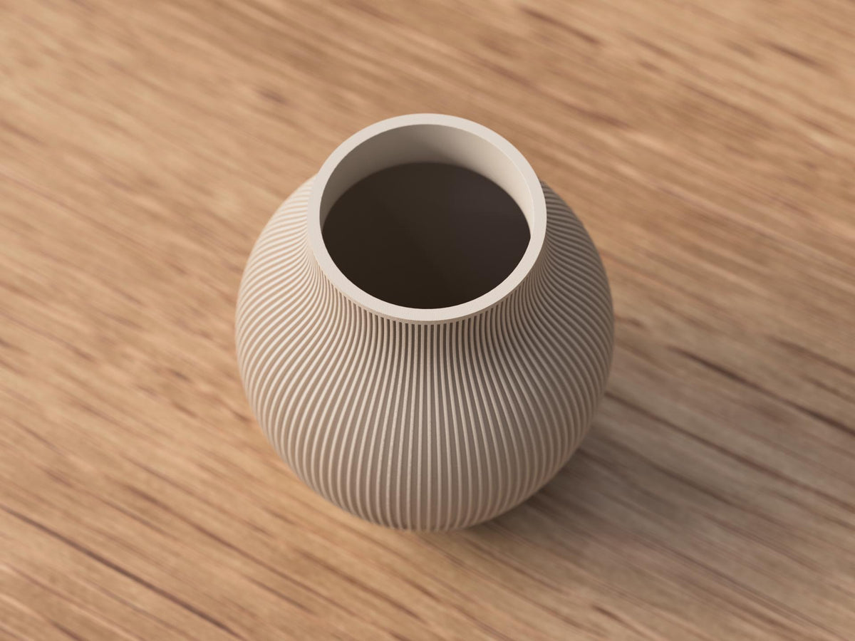 Japandi Tayo Ribbed Vase
