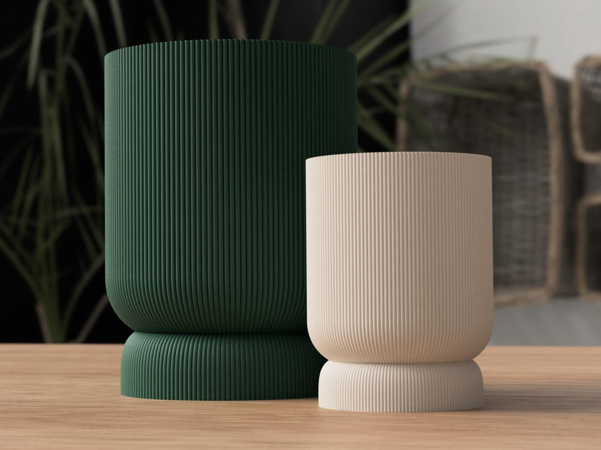 Japandi Twist-Lock Planter Short & Tall