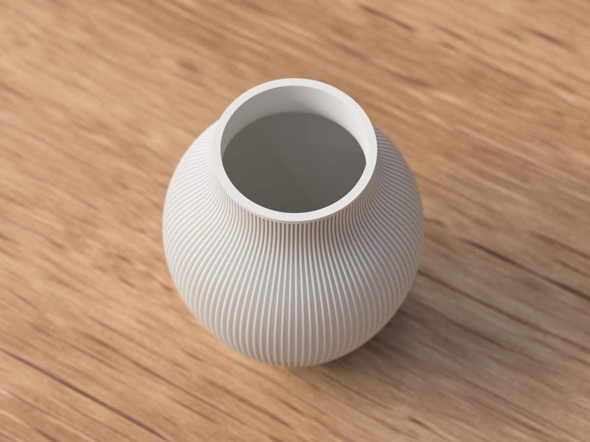 Japandi Tayo Ribbed Vase