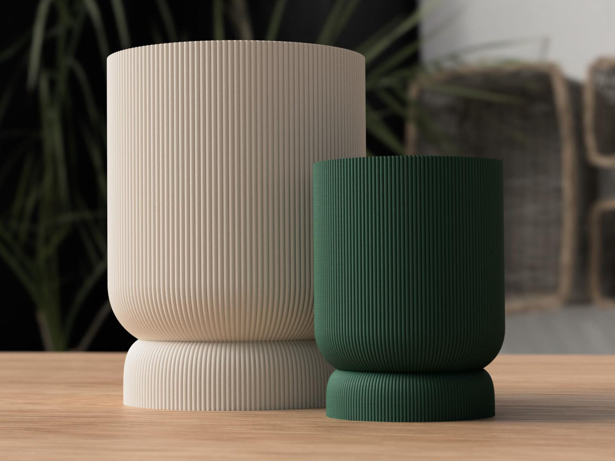 Japandi Twist-Lock Planter Short & Tall