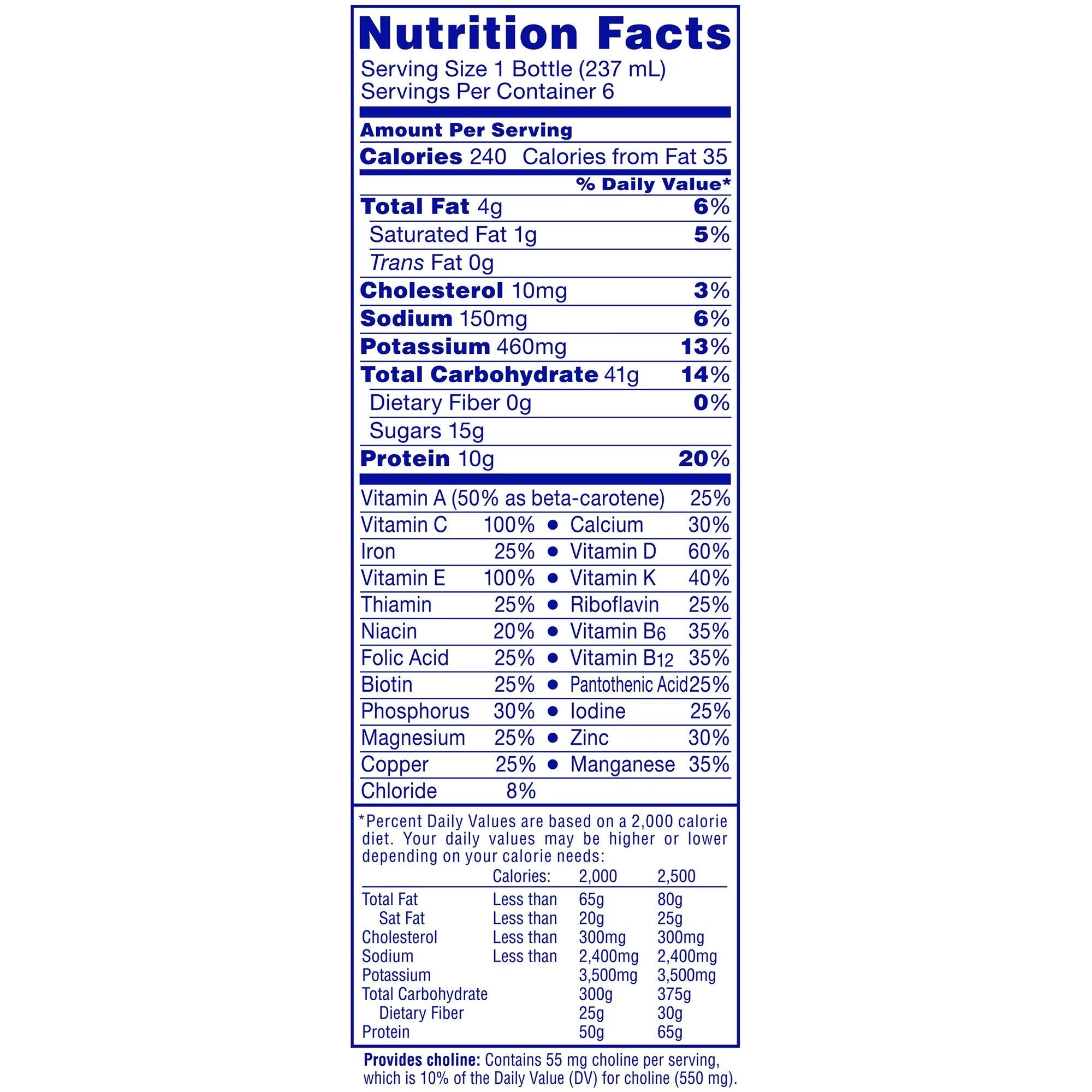 Nestle Carnation Breakfast Essentials, 8 oz Bottle, French Vanilla