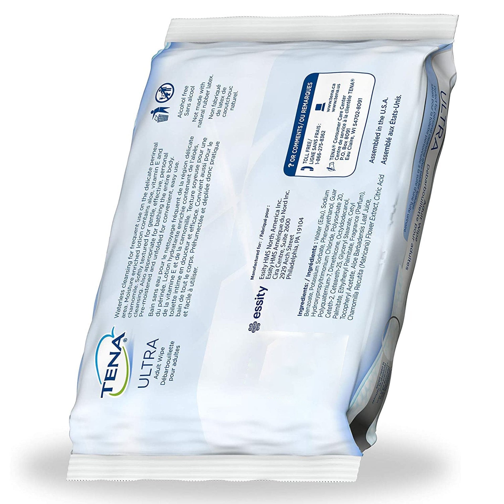 TENA UltraFlush Washcloths