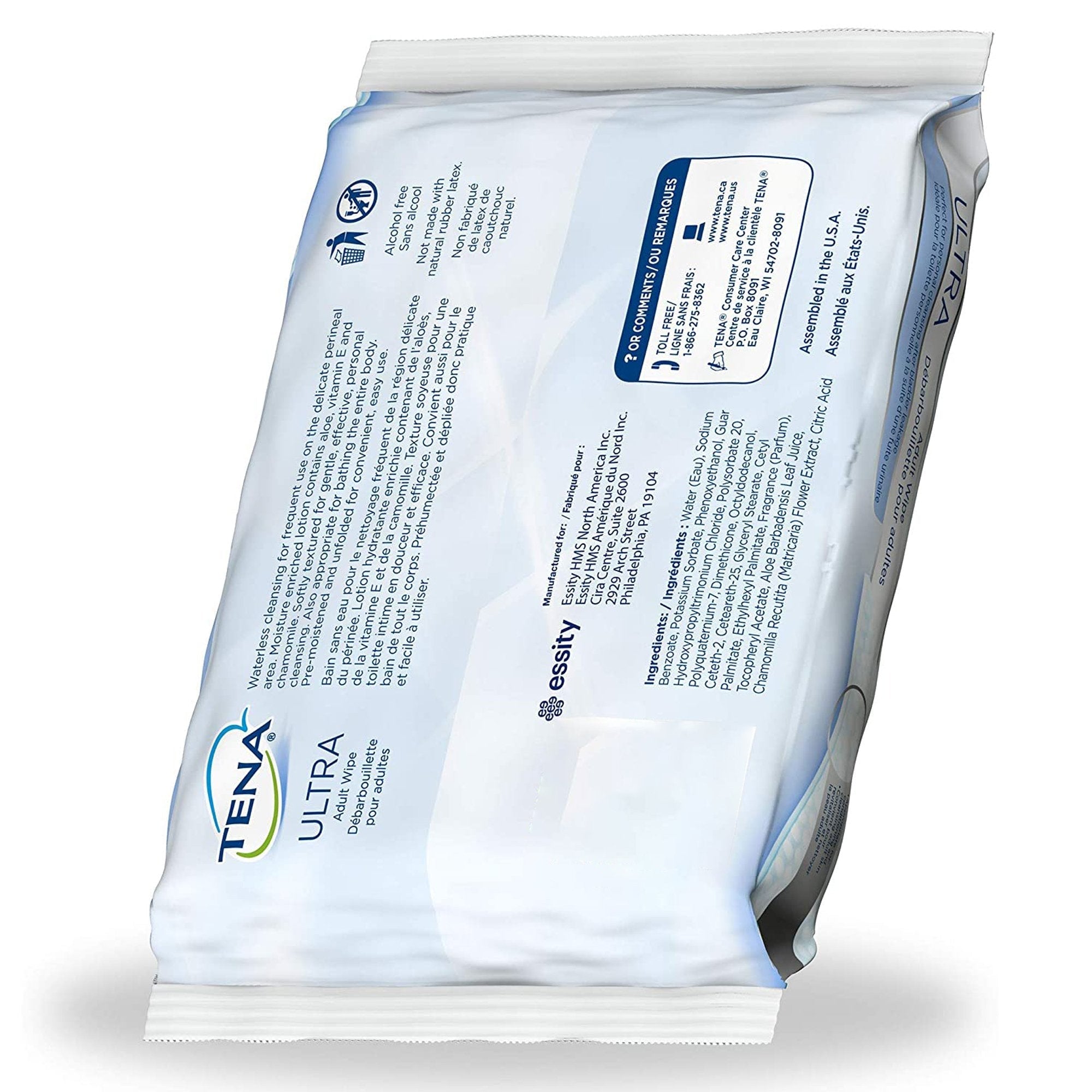 TENA UltraFlush Washcloths
