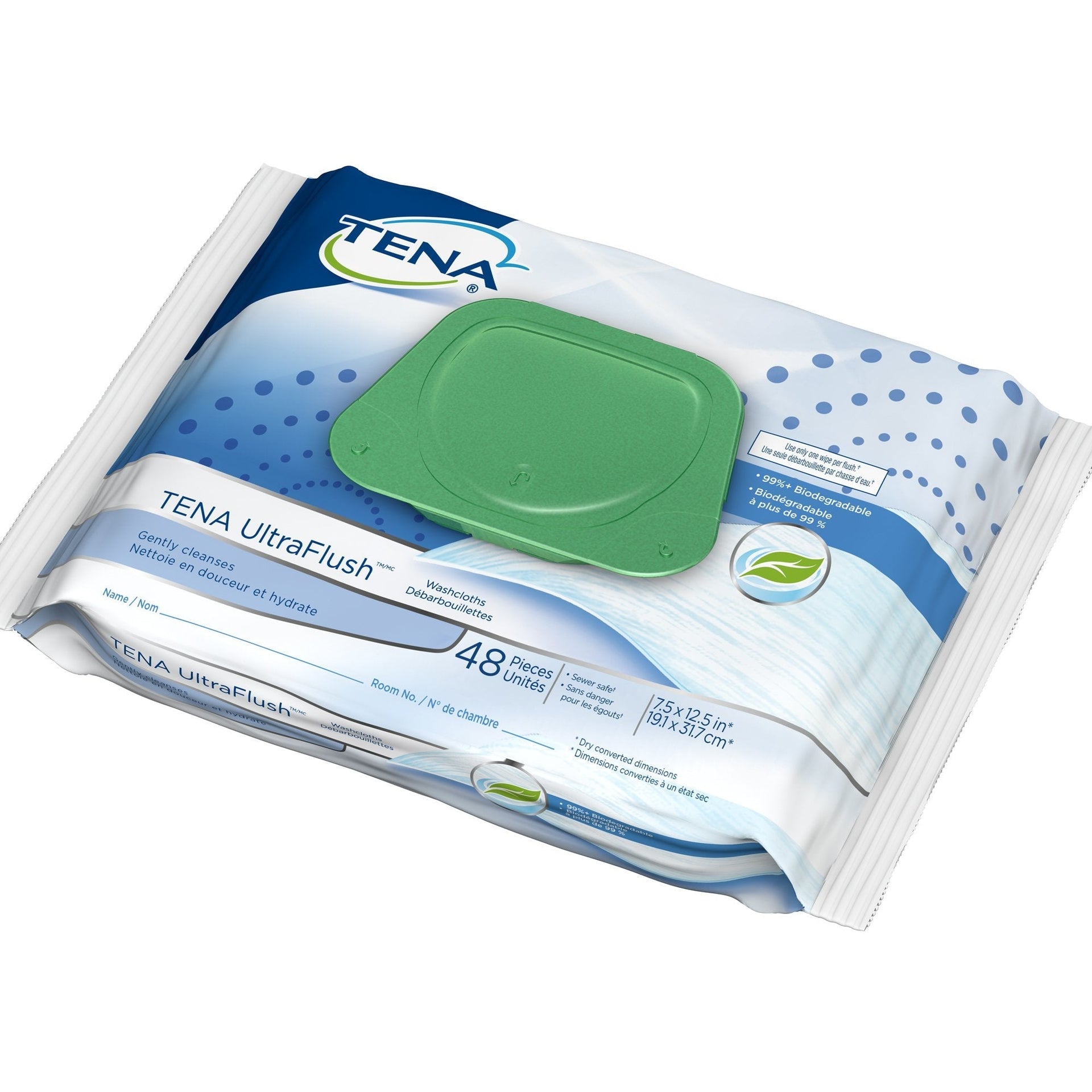 TENA UltraFlush Washcloths